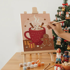 Malen nach Zahlen - 6 Mini-Gemälde | Lebkuchenfreude