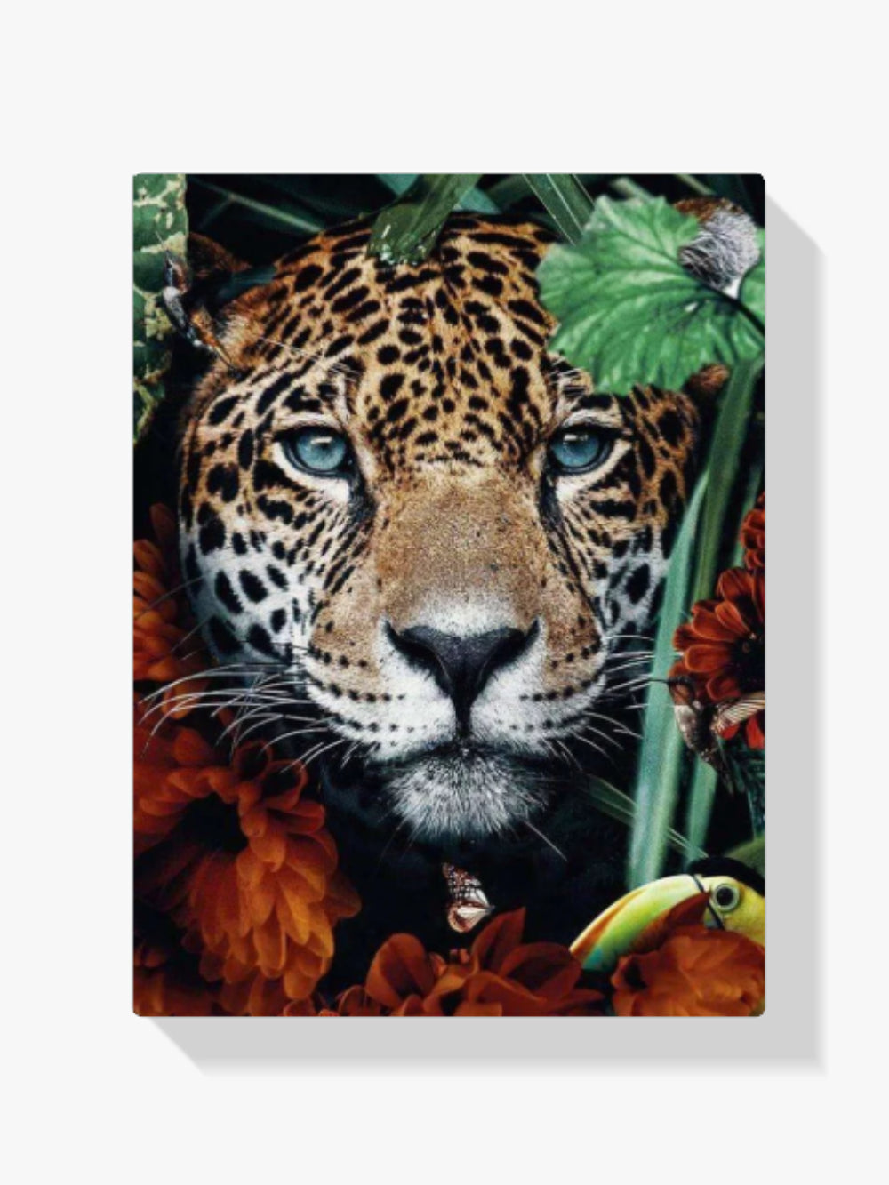 Leopardportrait im Dschungel - Malen nach Zahlen