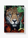Leopardportrait im Dschungel - Malen nach Zahlen