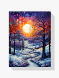 Magisches Winterwunderland - Malen nach Zahlen