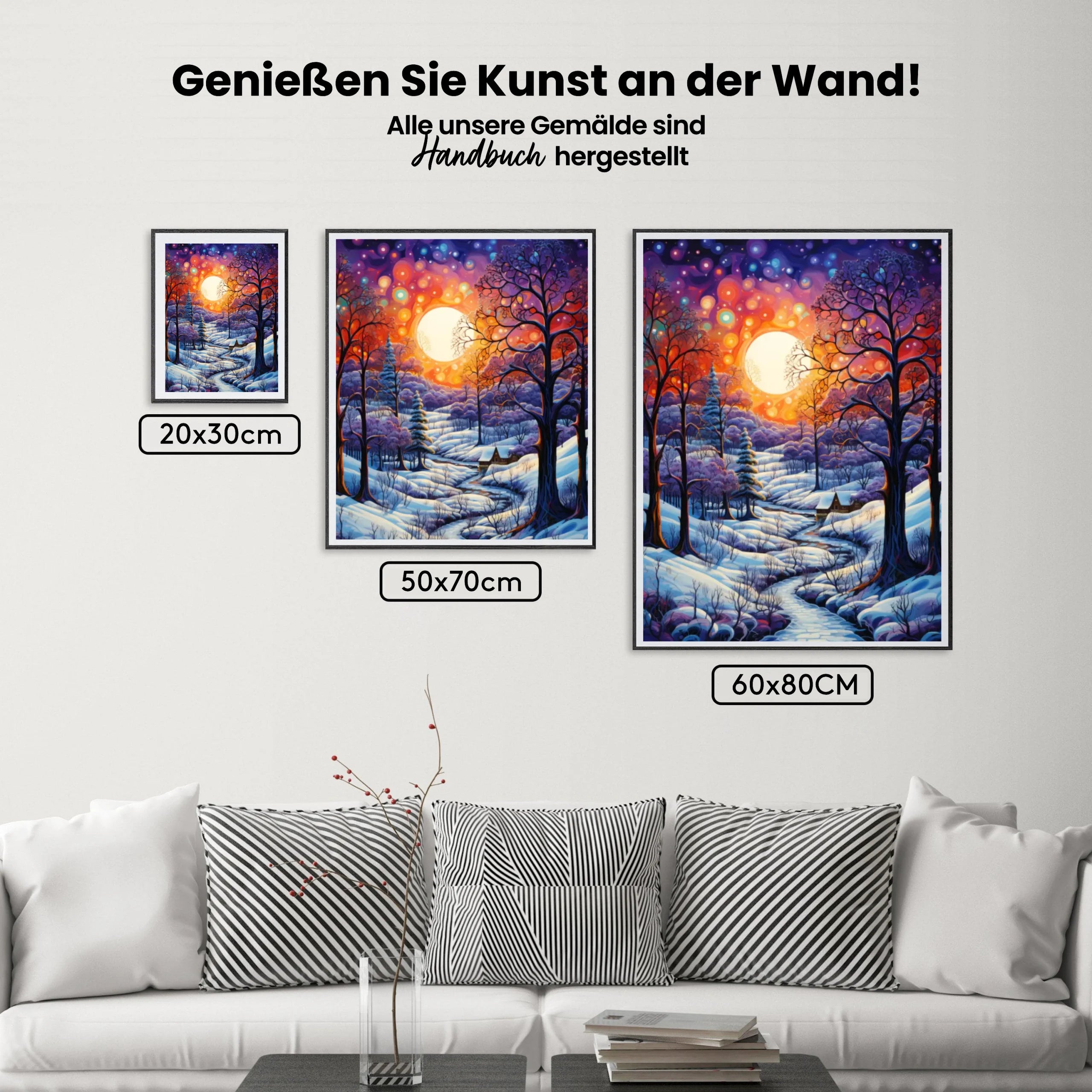 Magisches Winterwunderland - Malen nach Zahlen