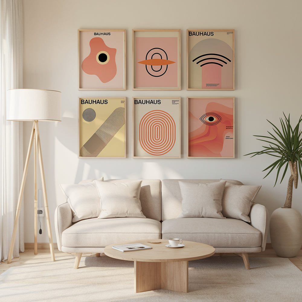 Malen nach Zahlen &#8211; 6 Mini-Gemälde Abstrakt-Set-2