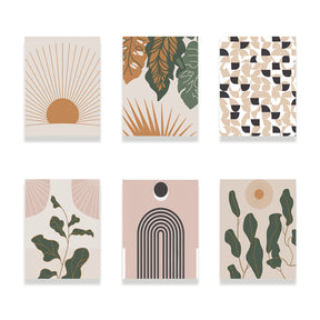 Malen nach Zahlen - 6 Mini-Gemälde | Boho Edition-Set