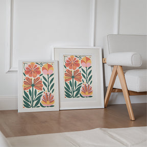 Malen nach Zahlen - 6 Mini-Gemälde | Boho Blumen-Set