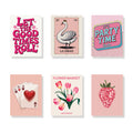 Malen nach Zahlen – 6 Mini-Gemälde Denk Rosa-Set (1)