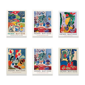 Malen nach Zahlen - 6 Mini-Gemälde | Matisse Meisterwerke Edition-Set
