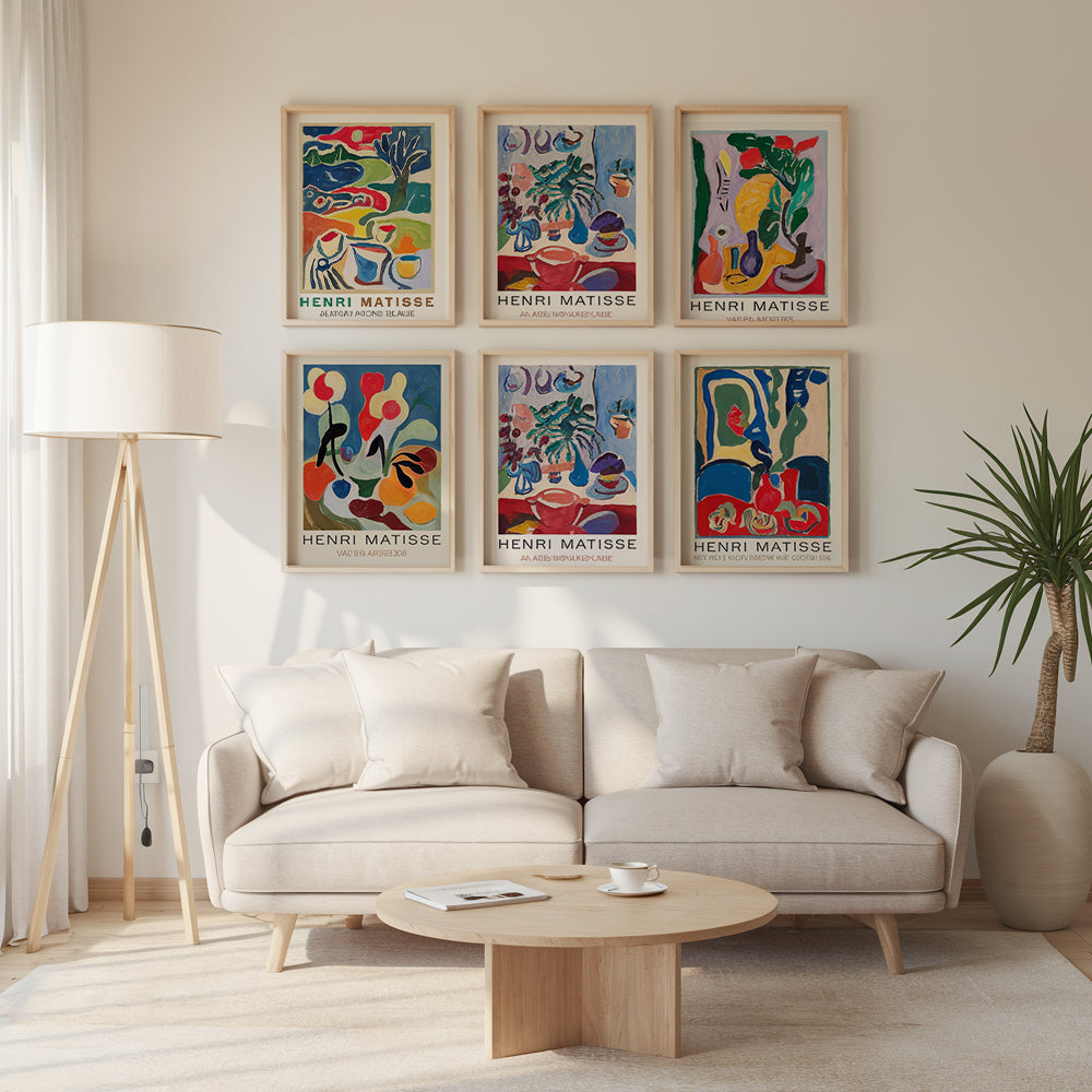 Malen nach Zahlen – 6 Mini-Gemälde Matisse Meisterwerke Edition-Set-2