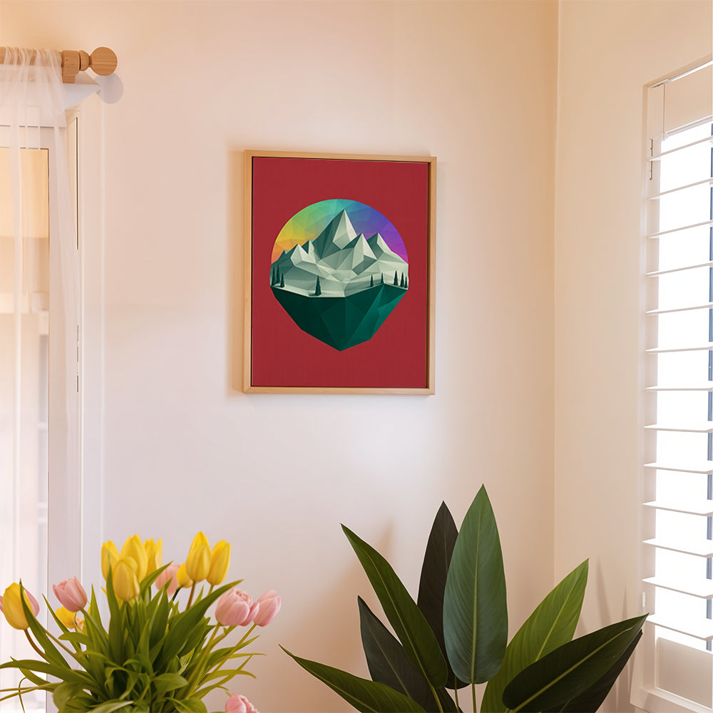 Malen nach Zahlen – 6 Mini-Gemälde Polygon Poster Kunstset-Set (5)