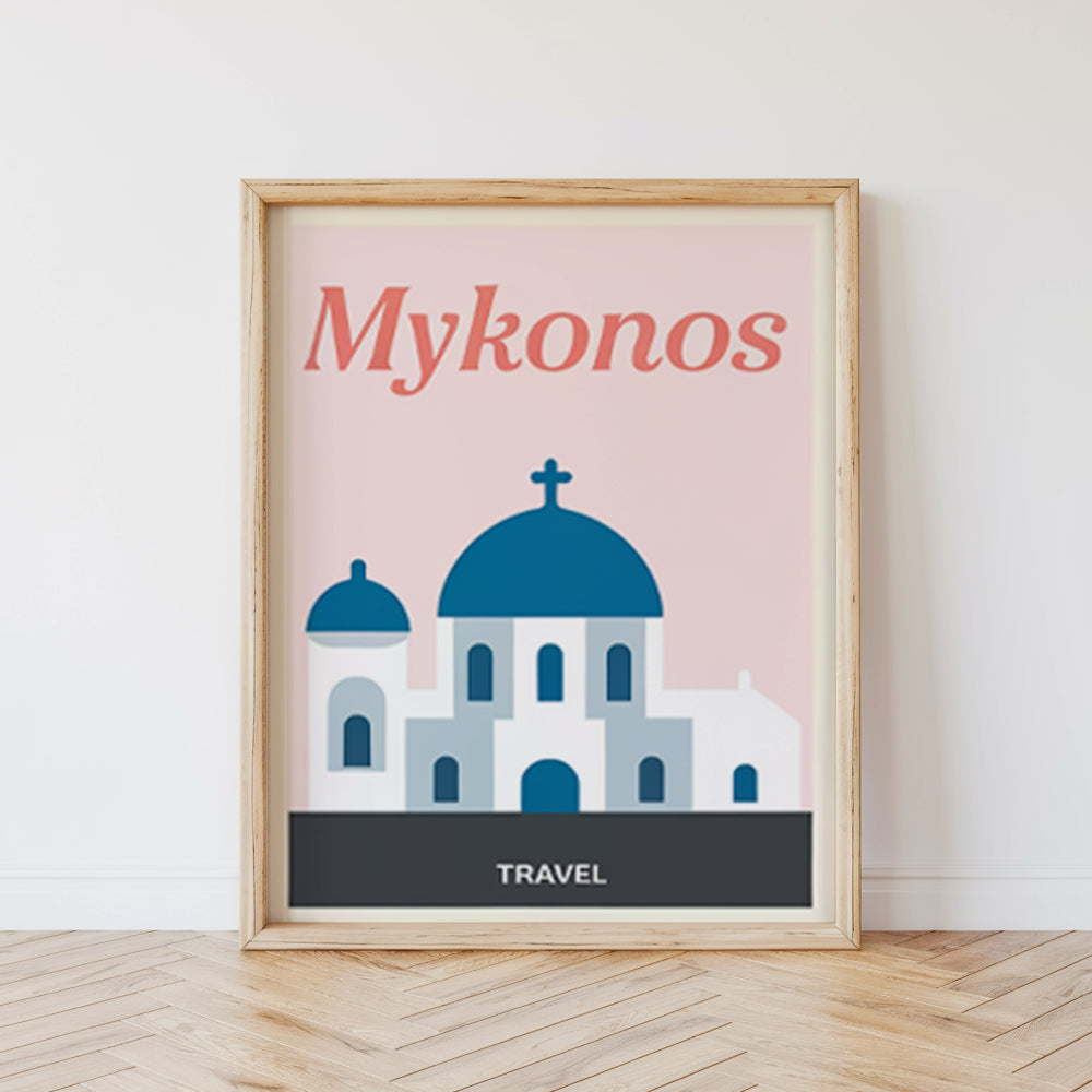 Malen nach Zahlen – 6 Mini-Gemälde Reiseplakatset-Set-3
