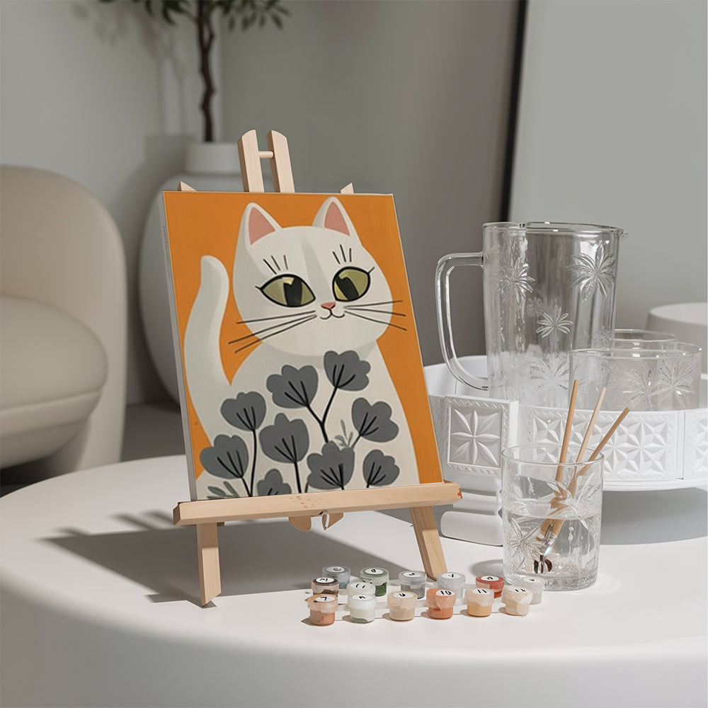 Malen nach Zahlen - 6 Mini-Gemälde | Schwänze & Schmuckstücke-Set