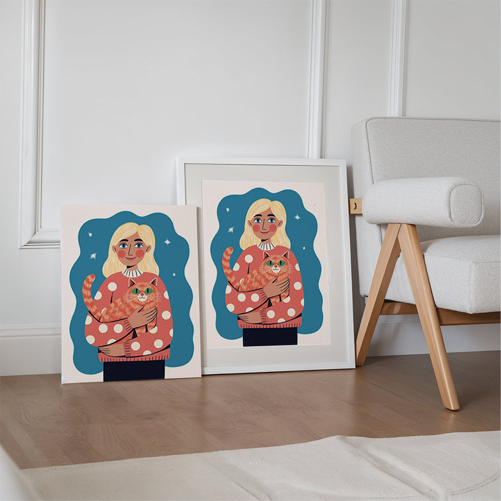 Malen nach Zahlen – 6 Mini-Gemälde Seelenfreunde-Set (3)