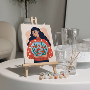 Malen nach Zahlen - 6 Mini-Gemälde | Seelenfreunde-Set