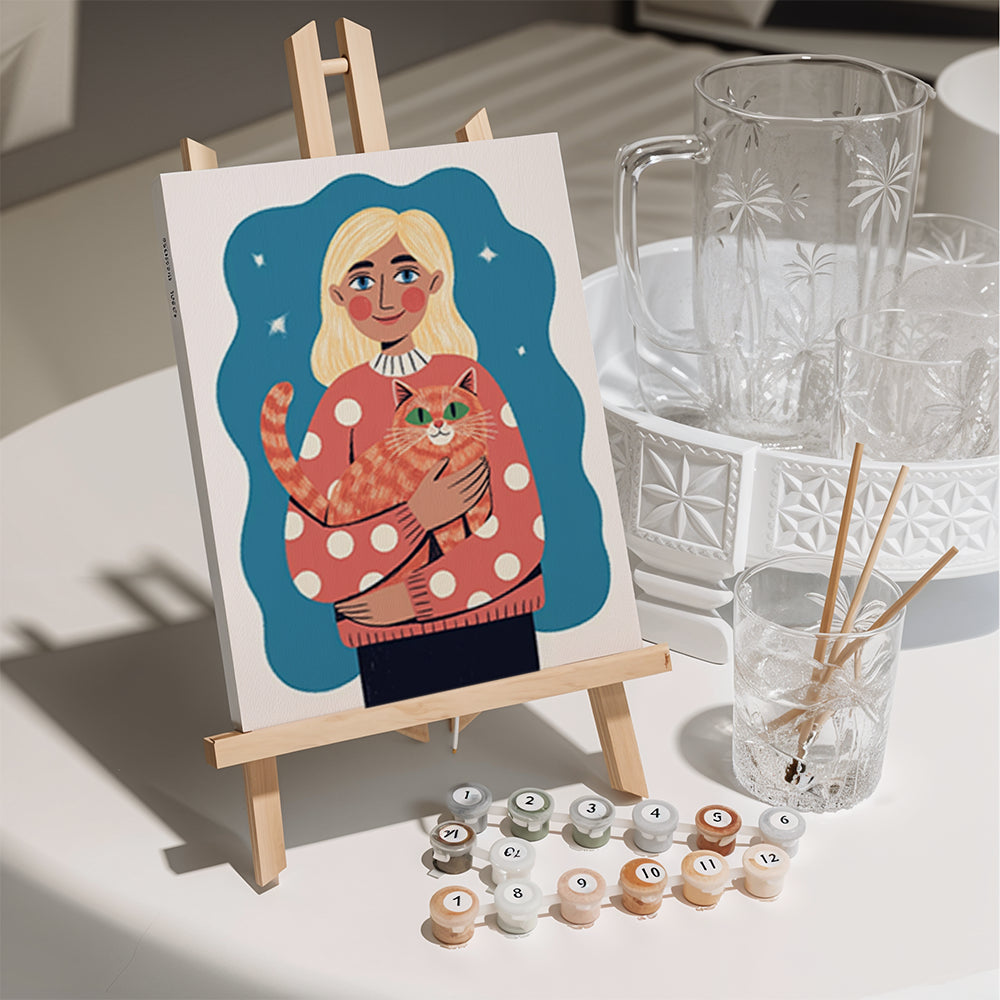 Malen nach Zahlen – 6 Mini-Gemälde Seelenfreunde-Set (9)