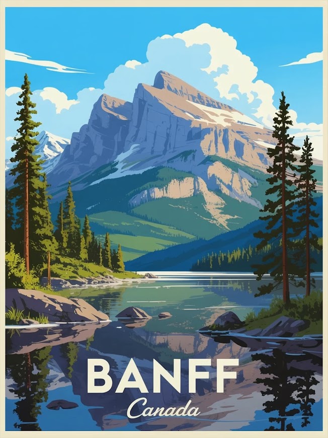 Malen nach Zahlen &#8211; Banff, Kanada (2)