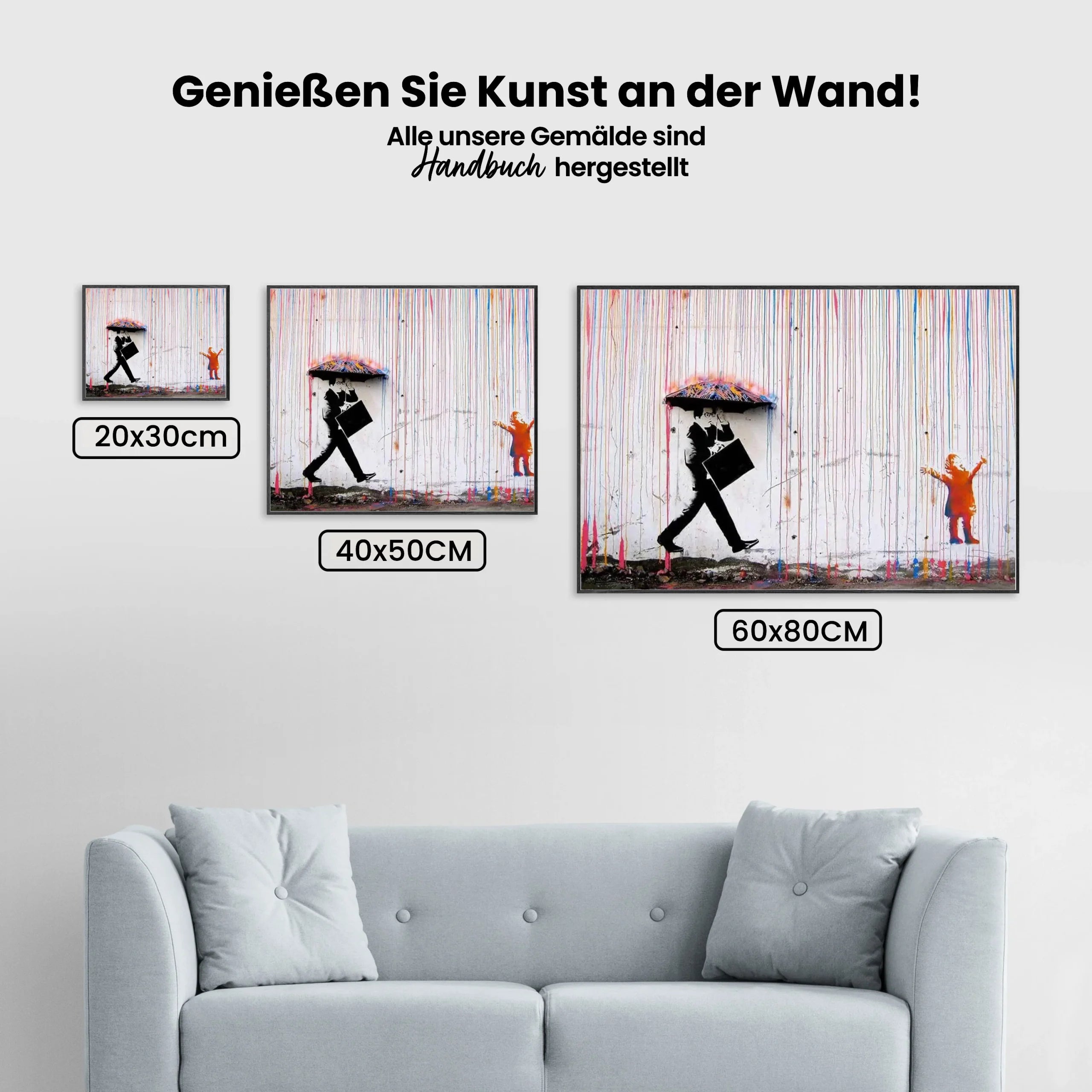 Malen nach Zahlen – Banksy – Farbenregen