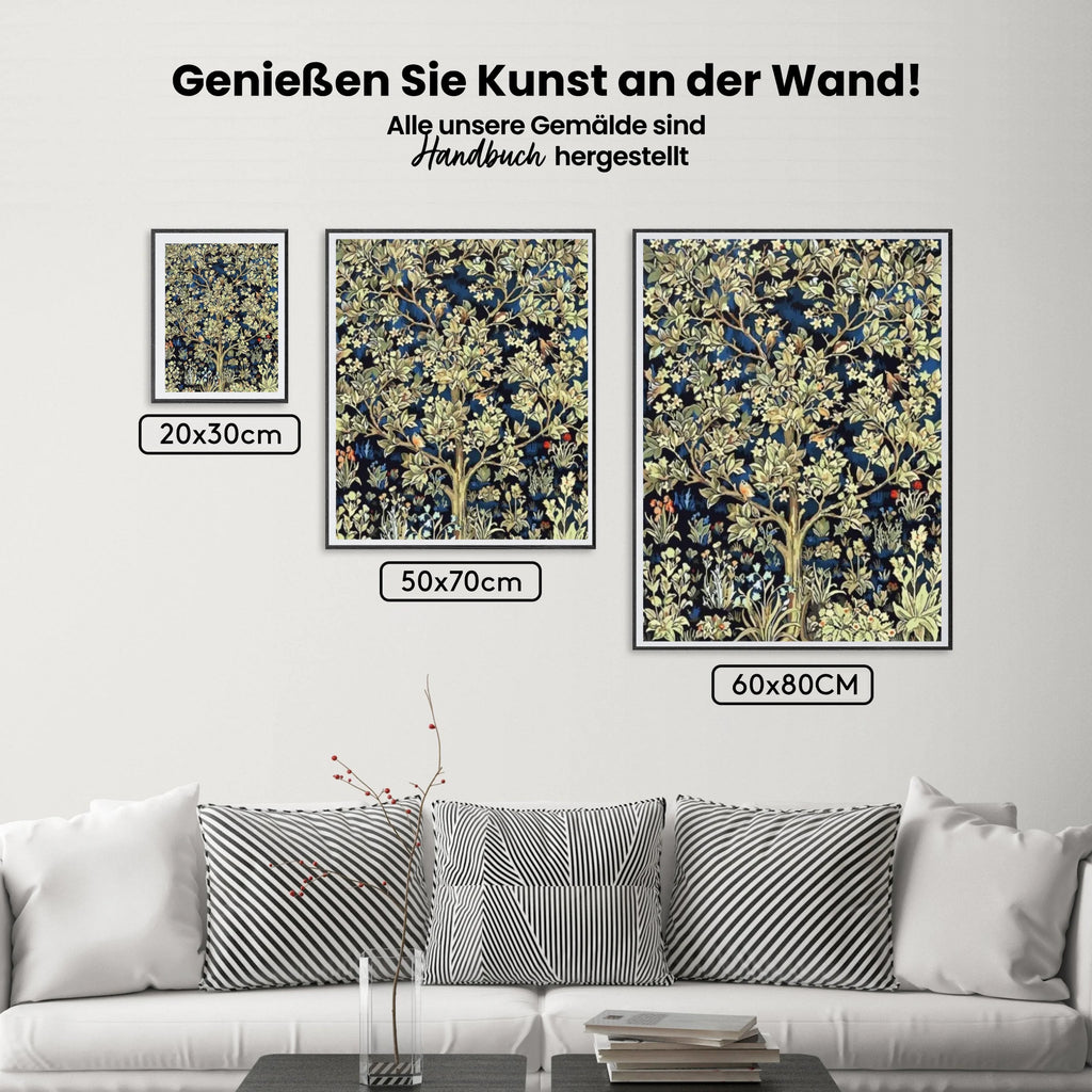 Malen nach Zahlen - Baum des Lebens - William Morris