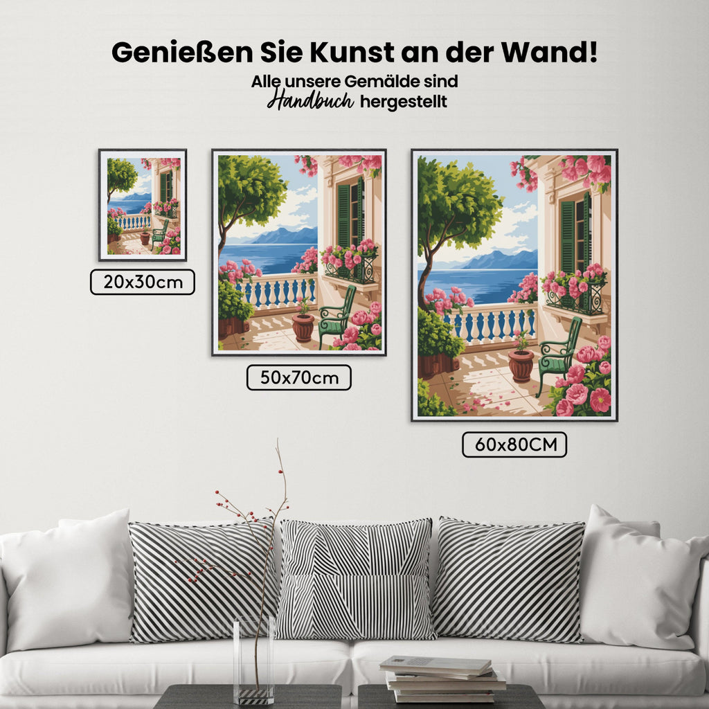 Malen nach Zahlen – Blühender Balkon (1)
