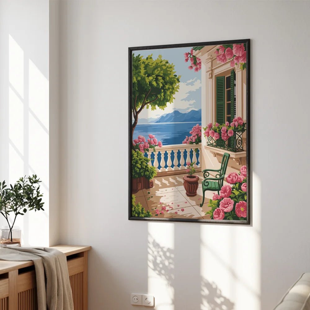 Malen nach Zahlen – Blühender Balkon-6