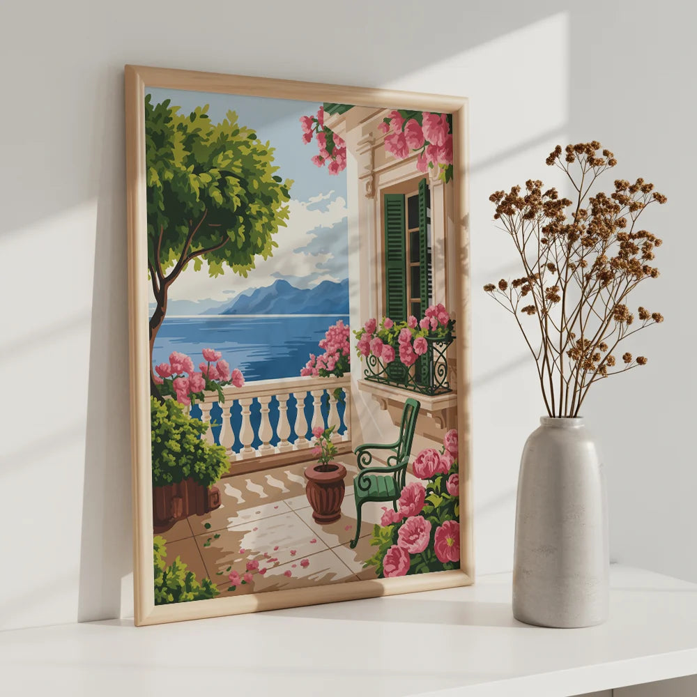 Malen nach Zahlen – Blühender Balkon-7