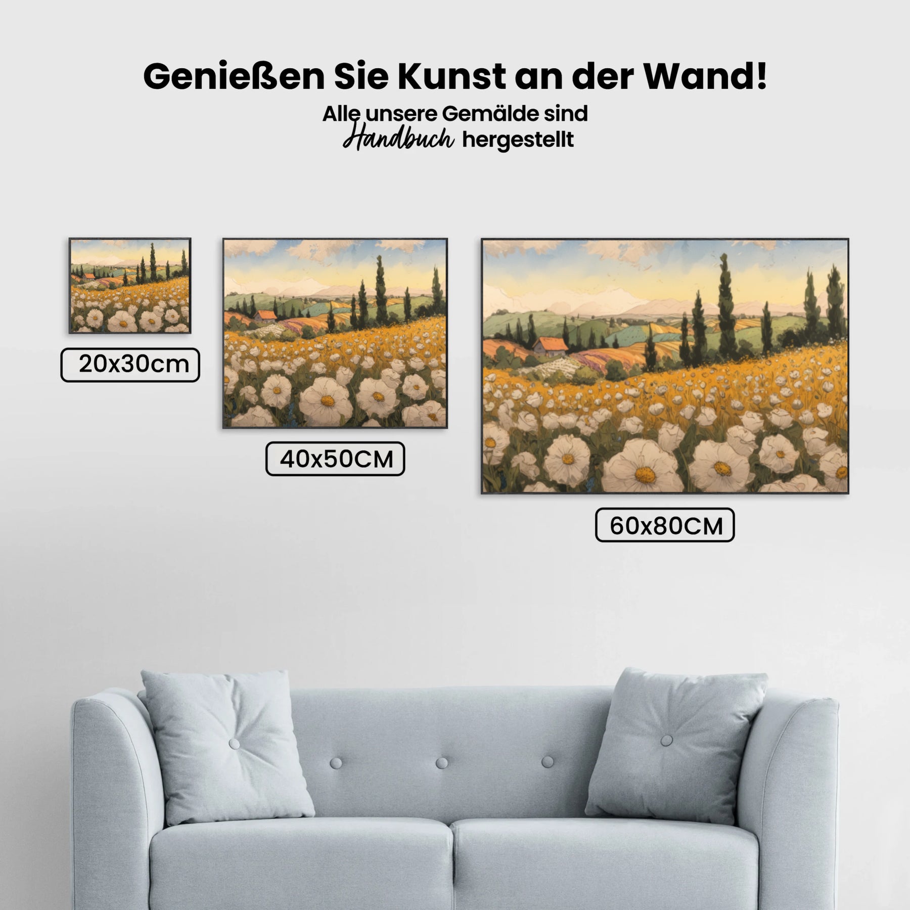 Malen nach Zahlen - Blüte auf dem Land