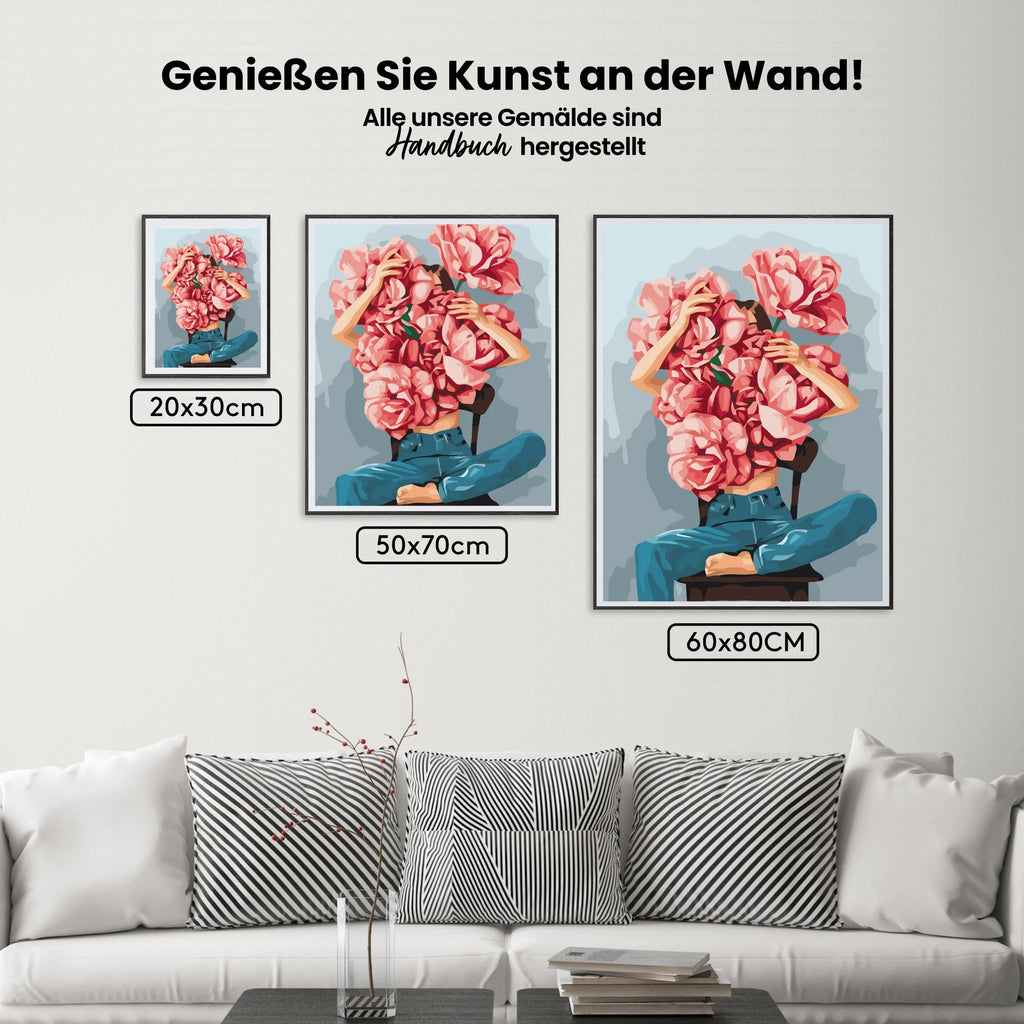 Malen nach Zahlen - Blumenmädchen