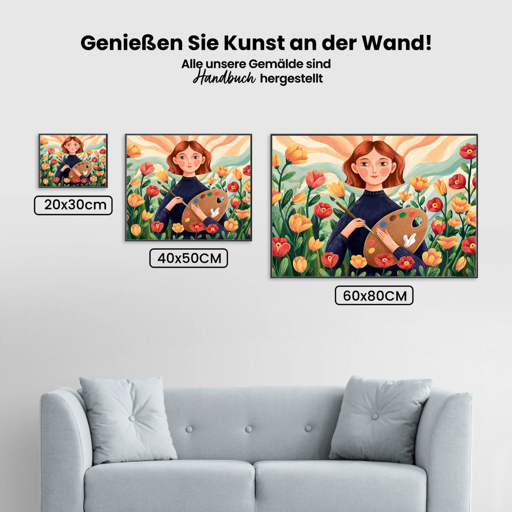 Malen nach Zahlen – Blumenpalette (1)