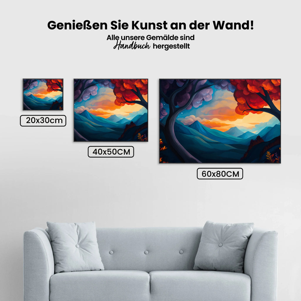 Malen nach Zahlen – Bunter Sternenhimmel