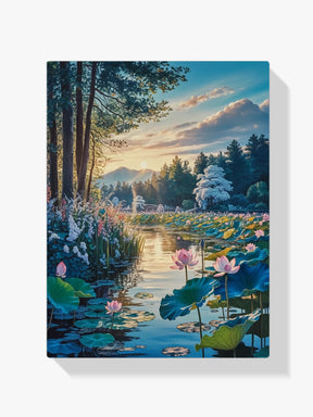 Malen nach Zahlen - Das Erwachen des Lotus-Teichs