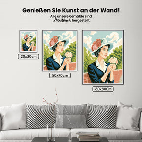 Malen nach Zahlen - Der Blumenbewunderer