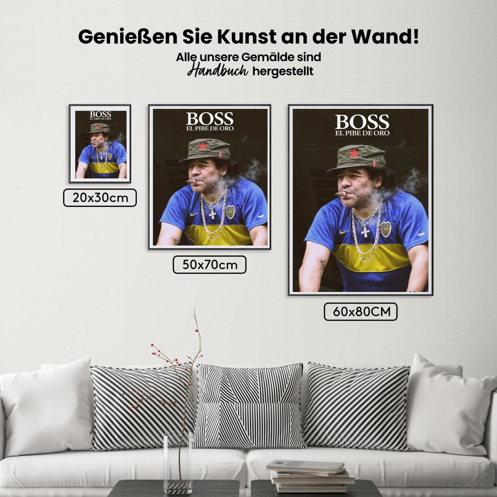 Malen nach Zahlen – Diego Maradona (1)