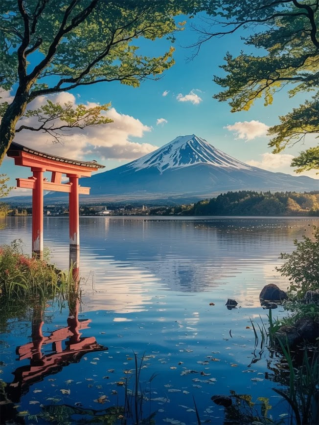 Malen nach Zahlen – Flüstern des Berges Fuji (2)