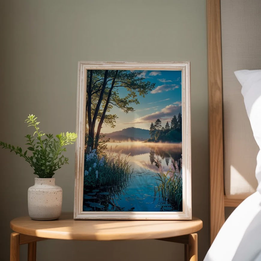 Malen nach Zahlen – Flüstern des Morgensees (6)