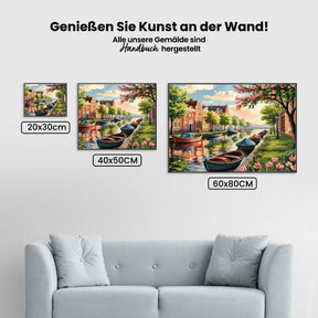 Malen nach Zahlen - Frühling in Amsterdam V2