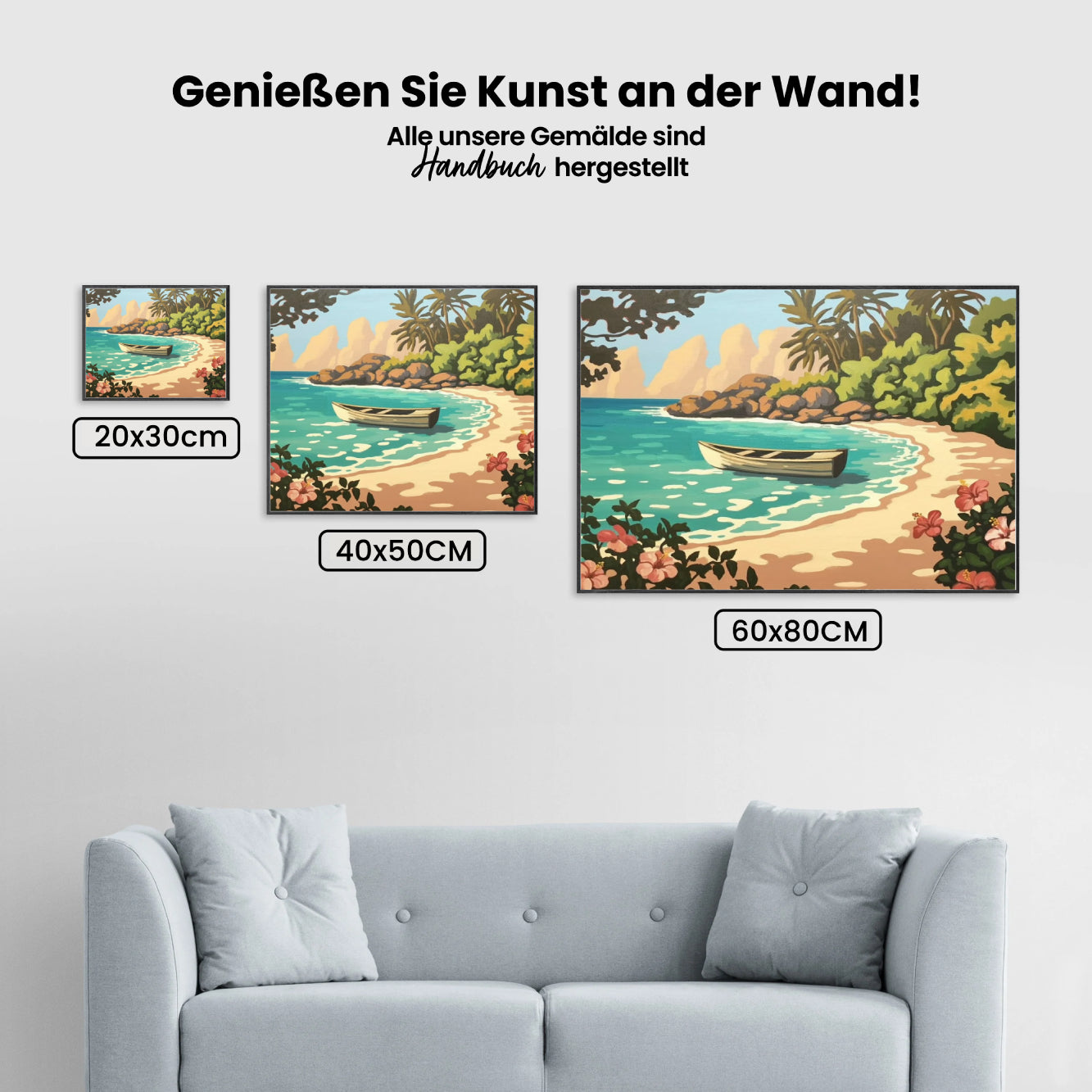 Malen nach Zahlen - Gemaltes Paradies