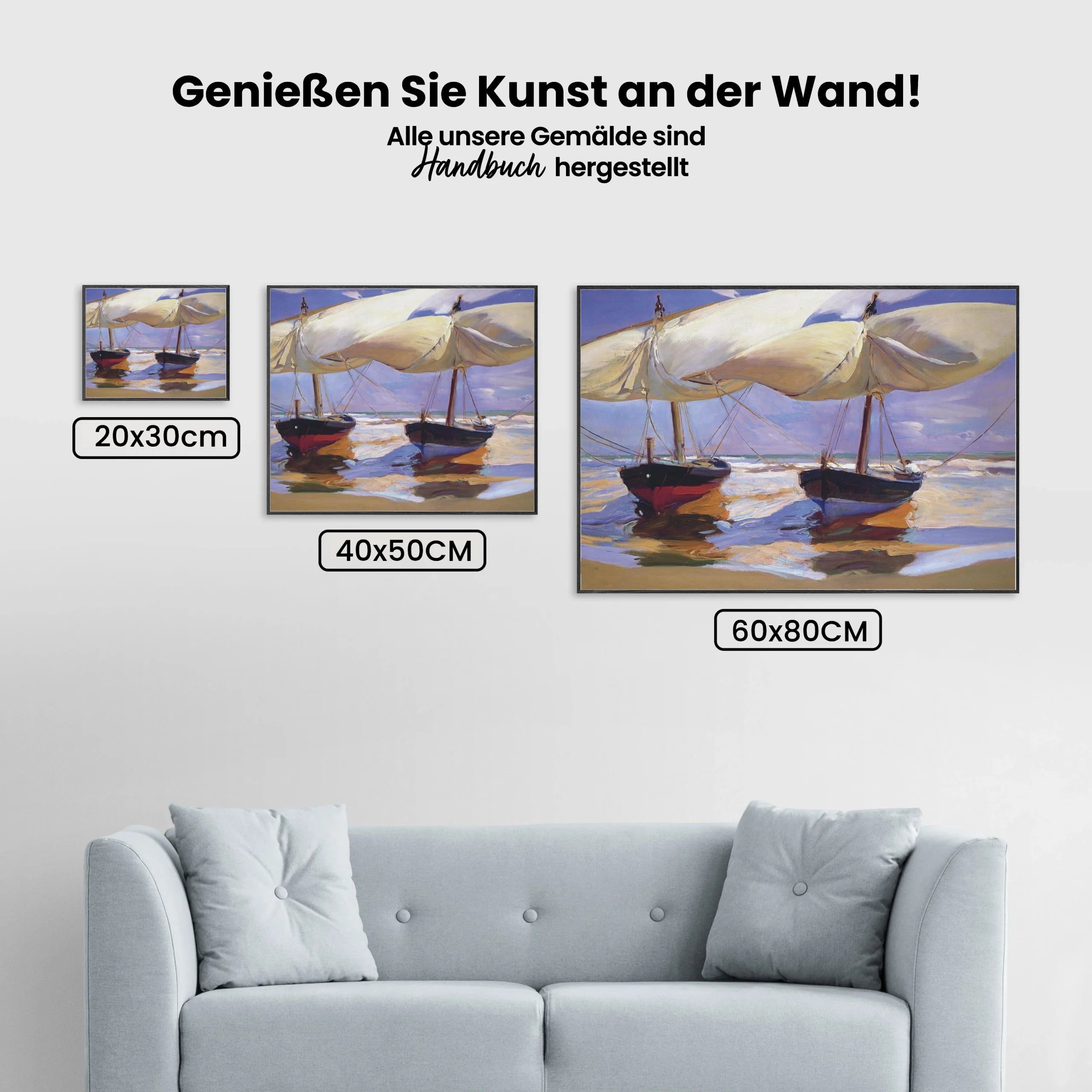 Malen nach Zahlen – Gestrandete Boote-2