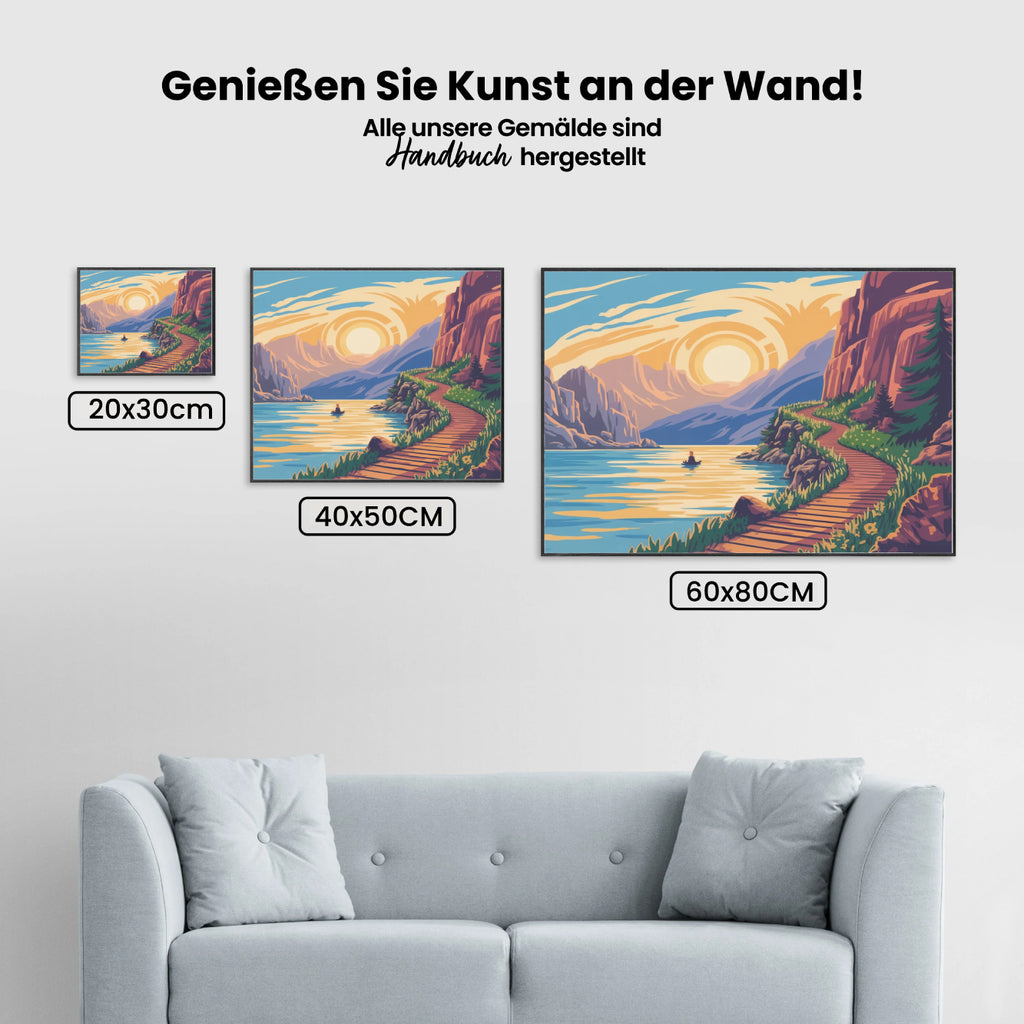 Malen nach Zahlen – Goldener Pfad (1)
