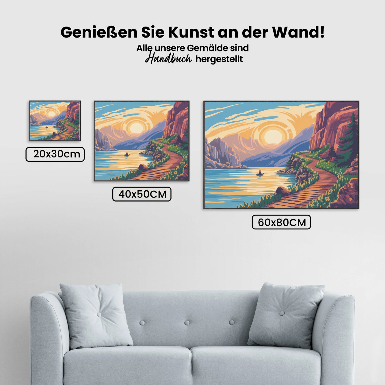 Malen nach Zahlen - Goldener Pfad