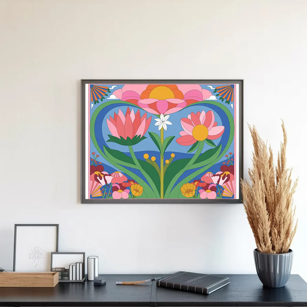 Malen nach Zahlen – Innere Blüte des Friedens-7