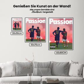 Malen nach Zahlen - Inter Mailand & AC Milan Derby