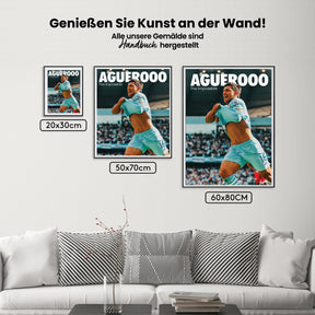 Malen nach Zahlen - Kun Agüero