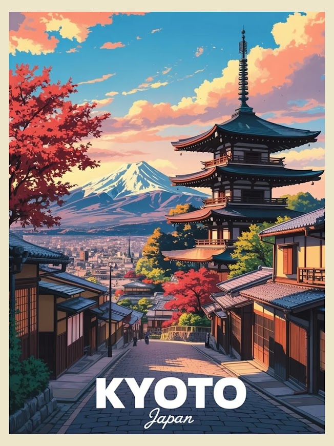 Malen nach Zahlen &#8211; Kyoto, Japan (2)