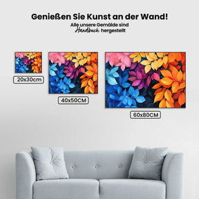 Malen nach Zahlen - Lebendige Herbstblätter