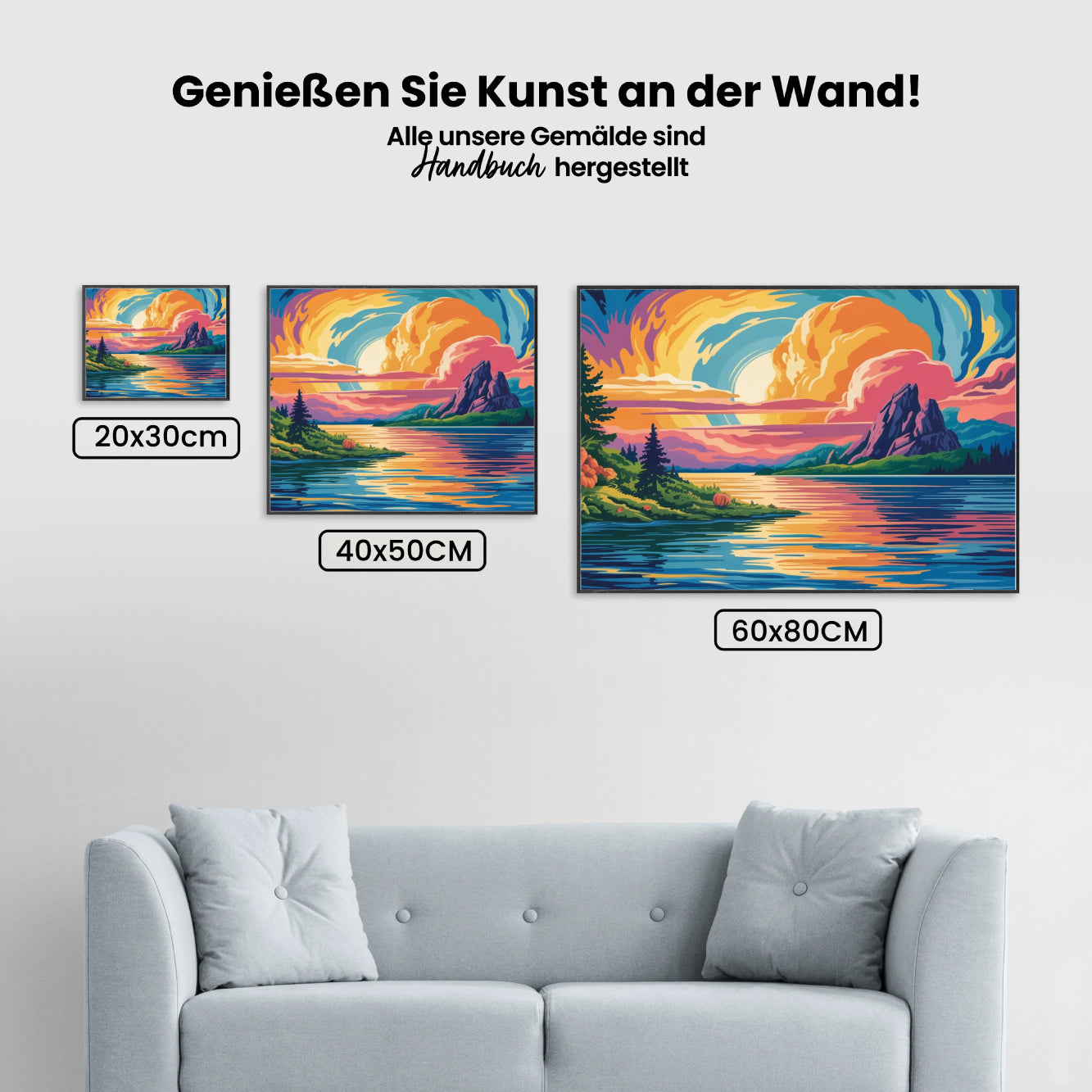 Malen nach Zahlen – Leuchtende Gipfel (1)