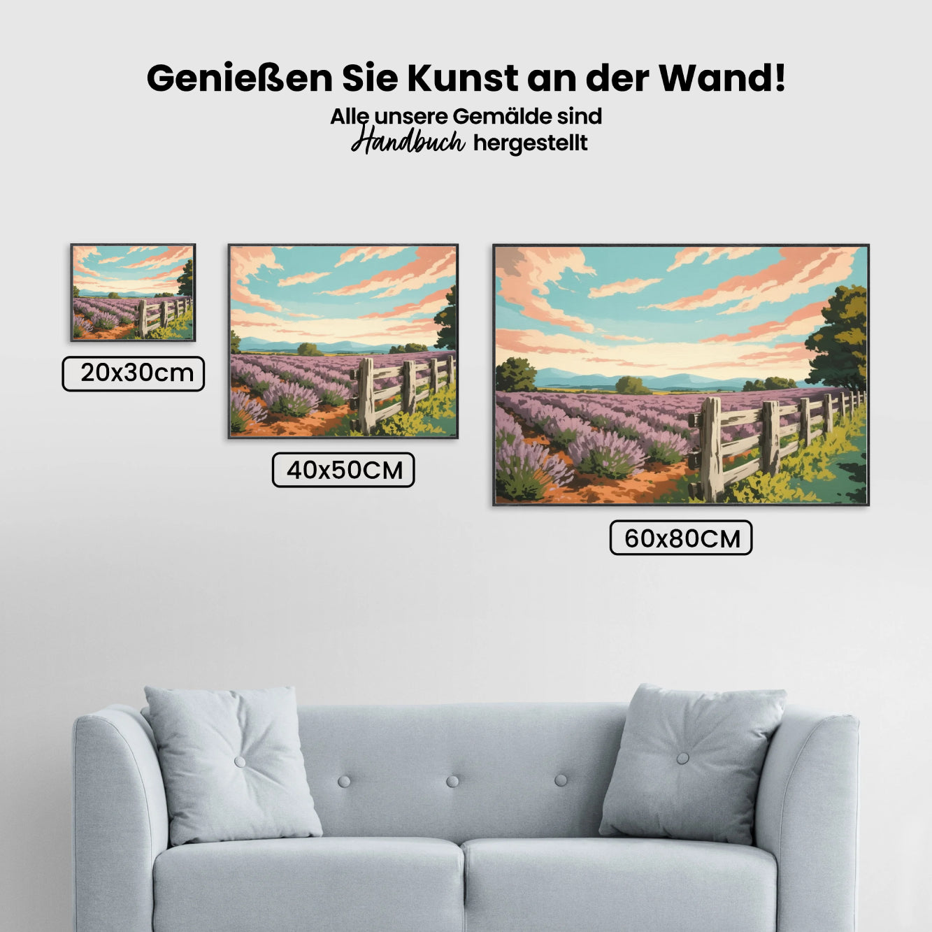 Malen nach Zahlen - Lila Horizont