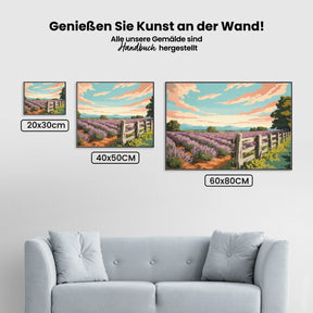 Malen nach Zahlen - Lila Horizont