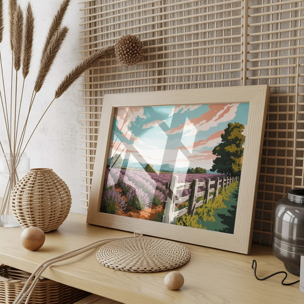 Malen nach Zahlen - Lila Horizont
