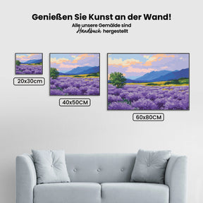 Malen nach Zahlen - Majestät der Berge, Lavendelfarben