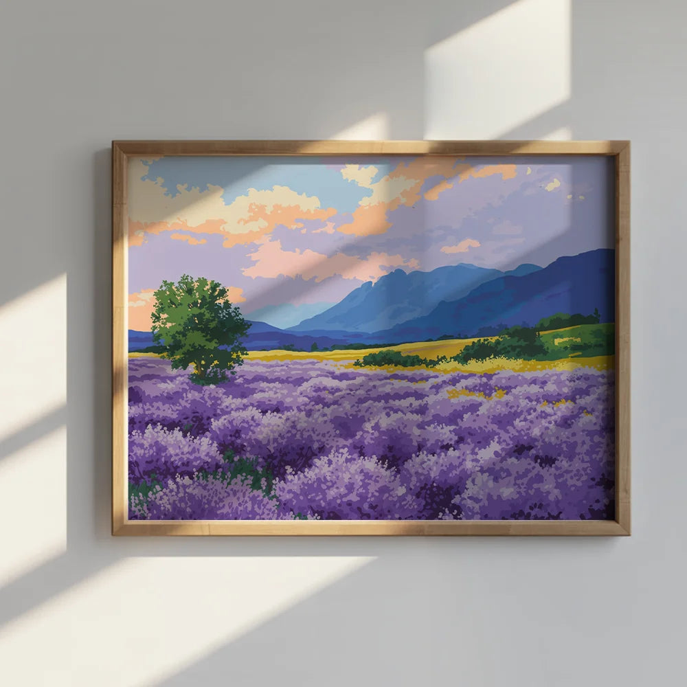 Malen nach Zahlen – Majestät der Berge, Lavendelfarben-4
