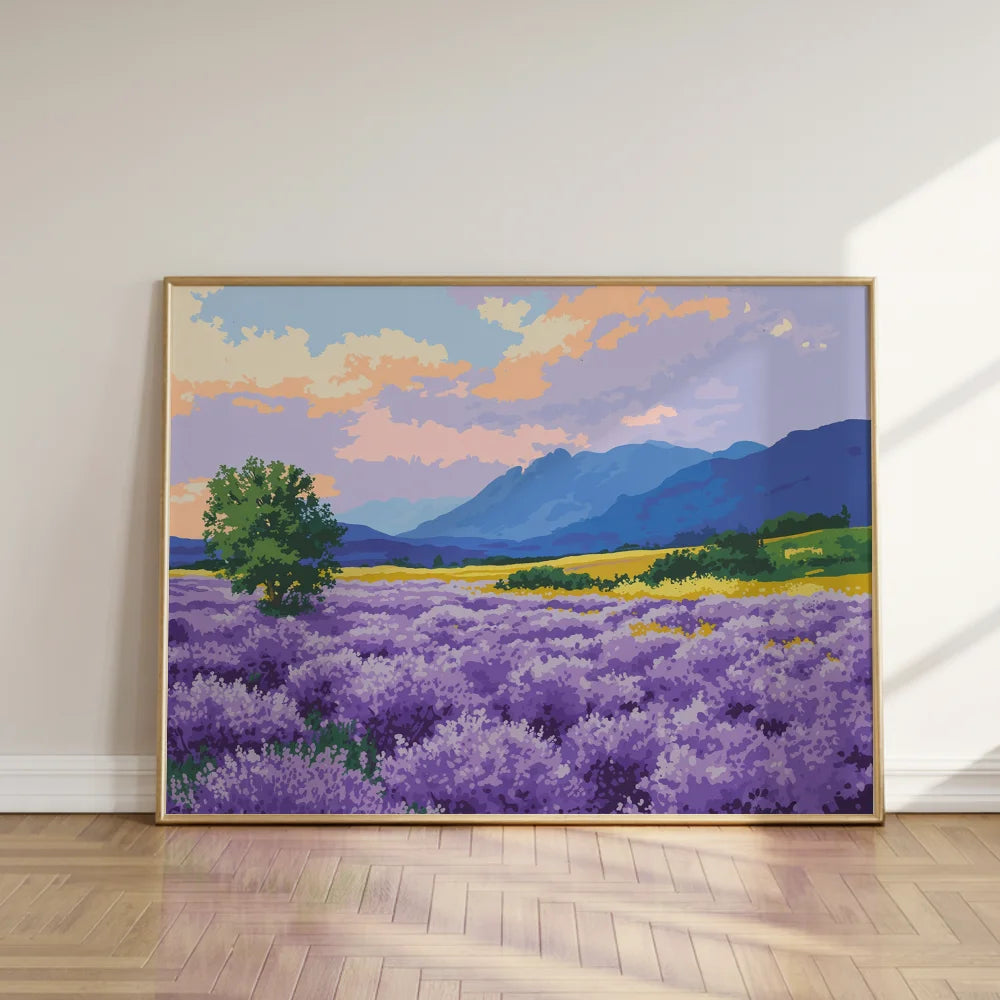 Malen nach Zahlen – Majestät der Berge, Lavendelfarben-8