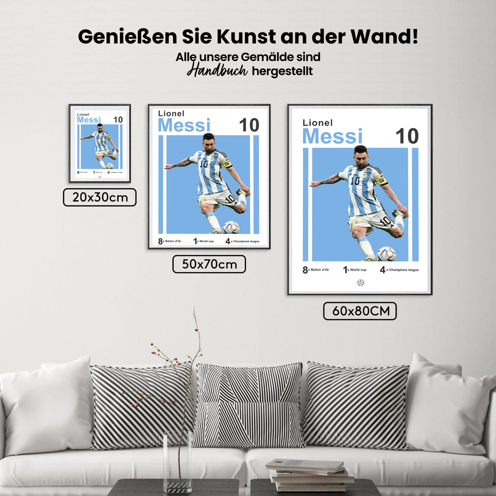 Malen nach Zahlen – Messi (2)
